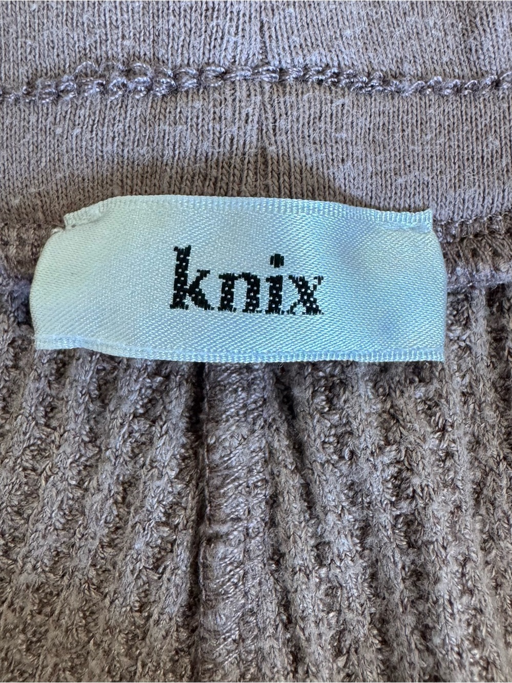 Knix Waffle Knit Lounge Shorts Dusty Mauve Relaxed Fit S/M - Picture 6 of 9